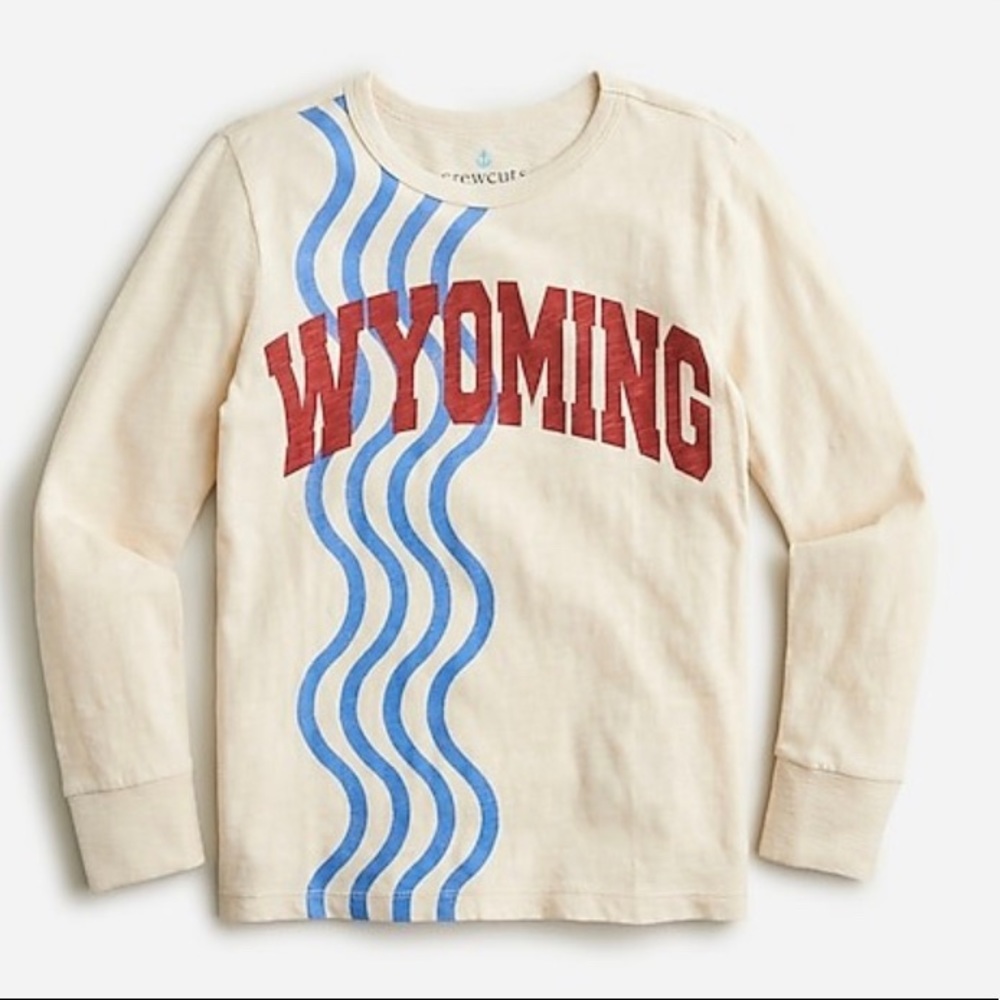 *New* ⛷️ Wyoming long sleeve shirt, Youth Large
